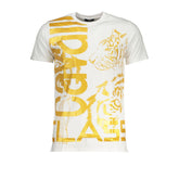Cavalli Class White Cotton T-Shirt -   -  Cavalli Class.